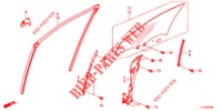 VOORPORTIER GLAS/PORTIER REGULATOR  voor Honda ACCORD DIESEL 2.2 ES 4 deuren 5-traps automatische versnellingsbak 2012