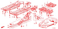 ZIJ DORPEL VERSIERING/ONDER AFDEKKING  voor Honda ACCORD DIESEL 2.2 ES 4 deuren 5-traps automatische versnellingsbak 2012