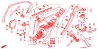 ACHTER PORTIER VOERING(4DE)  voor Honda ACCORD DIESEL 2.2 ES GT 4 deuren 6-versnellings handgeschakelde versnellingsbak 2012