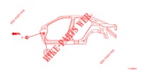 DOORVOERTULLE (LATERAL) voor Honda ACCORD DIESEL 2.2 ES GT 4 deuren 6-versnellings handgeschakelde versnellingsbak 2012