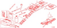 GEREEDSCHAP/KRIK  voor Honda ACCORD DIESEL 2.2 ES GT 4 deuren 6-versnellings handgeschakelde versnellingsbak 2012