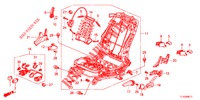 V. ZITTING COMPONENTEN (G.) (HAUTEUR MANUELLE) voor Honda ACCORD DIESEL 2.2 ES GT 4 deuren 6-versnellings handgeschakelde versnellingsbak 2012