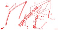 VOORPORTIER GLAS/PORTIER REGULATOR  voor Honda ACCORD DIESEL 2.2 ES GT 4 deuren 6-versnellings handgeschakelde versnellingsbak 2012