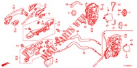 ACHTER PORTIER SLOTEN/BUITEN HENDEL  voor Honda ACCORD DIESEL 2.2 ES GT 4 deuren 5-traps automatische versnellingsbak 2012