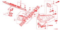 ACHTERLICHT/KENTEKEN LICHT (PGM FI)  voor Honda ACCORD DIESEL 2.2 ES GT 4 deuren 5-traps automatische versnellingsbak 2012