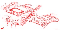 DAK VOERING  voor Honda ACCORD DIESEL 2.2 ES GT 4 deuren 5-traps automatische versnellingsbak 2012