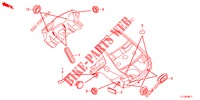 DOORVOERTULLE (ARRIERE) voor Honda ACCORD DIESEL 2.2 ES GT 4 deuren 5-traps automatische versnellingsbak 2012