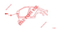 DOORVOERTULLE (LATERAL) voor Honda ACCORD DIESEL 2.2 ES GT 4 deuren 5-traps automatische versnellingsbak 2012