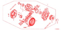 GENERATOR (DENSO) (DIESEL) voor Honda ACCORD DIESEL 2.2 ES GT 4 deuren 5-traps automatische versnellingsbak 2012