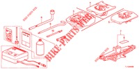GEREEDSCHAP/KRIK  voor Honda ACCORD DIESEL 2.2 ES GT 4 deuren 5-traps automatische versnellingsbak 2012