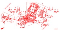 V. ZITTING COMPONENTEN (D.) (HAUTEUR MANUELLE) voor Honda ACCORD DIESEL 2.2 ES GT 4 deuren 5-traps automatische versnellingsbak 2012