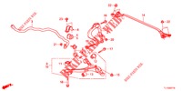 VOOR STABILISATOR/VOOR ONDER ARM  voor Honda ACCORD DIESEL 2.2 ES GT 4 deuren 5-traps automatische versnellingsbak 2012