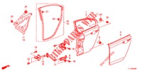ACHTER PORTIER PANELEN(4DE)  voor Honda ACCORD DIESEL 2.2 EX 4 deuren 6-versnellings handgeschakelde versnellingsbak 2012
