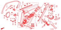 ACHTER PORTIER VOERING(4DE)  voor Honda ACCORD DIESEL 2.2 EX 4 deuren 6-versnellings handgeschakelde versnellingsbak 2012