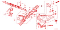 ACHTERLICHT/KENTEKEN LICHT (PGM FI)  voor Honda ACCORD DIESEL 2.2 EX 4 deuren 6-versnellings handgeschakelde versnellingsbak 2012