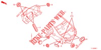 DOORVOERTULLE (ARRIERE) voor Honda ACCORD DIESEL 2.2 EX 4 deuren 6-versnellings handgeschakelde versnellingsbak 2012
