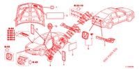 EMBLEMEN/WAARSCHUWINGSLABELS  voor Honda ACCORD DIESEL 2.2 EX 4 deuren 6-versnellings handgeschakelde versnellingsbak 2012