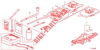 GEREEDSCHAP/KRIK  voor Honda ACCORD DIESEL 2.2 EX 4 deuren 6-versnellings handgeschakelde versnellingsbak 2012