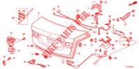 KOFFERBAK KLEP(4DE)  voor Honda ACCORD DIESEL 2.2 EX 4 deuren 6-versnellings handgeschakelde versnellingsbak 2012