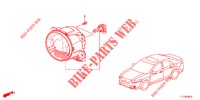 MISTLAMP  voor Honda ACCORD DIESEL 2.2 EX 4 deuren 6-versnellings handgeschakelde versnellingsbak 2012