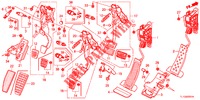 PEDAAL (RH) voor Honda ACCORD DIESEL 2.2 EX 4 deuren 6-versnellings handgeschakelde versnellingsbak 2012
