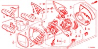 SPIEGEL/ZONNEKLEP  voor Honda ACCORD DIESEL 2.2 EX 4 deuren 6-versnellings handgeschakelde versnellingsbak 2012