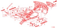 VLOERMAT/ISOLATOR  voor Honda ACCORD DIESEL 2.2 EX 4 deuren 6-versnellings handgeschakelde versnellingsbak 2012