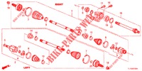 VOOR AANDRIJFAS/HALVE AS (DIESEL) voor Honda ACCORD DIESEL 2.2 EX 4 deuren 6-versnellings handgeschakelde versnellingsbak 2012
