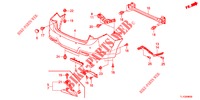 ACHTER BUMPER  voor Honda ACCORD DIESEL 2.2 EX 4 deuren 5-traps automatische versnellingsbak 2012