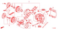 AIRCONDITIONER (COMPRESSEUR) (DIESEL) voor Honda ACCORD DIESEL 2.2 EX 4 deuren 5-traps automatische versnellingsbak 2012
