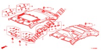 DAK VOERING  voor Honda ACCORD DIESEL 2.2 EX 4 deuren 5-traps automatische versnellingsbak 2012