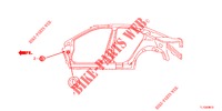 DOORVOERTULLE (LATERAL) voor Honda ACCORD DIESEL 2.2 EX 4 deuren 5-traps automatische versnellingsbak 2012