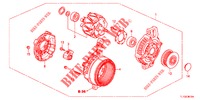 GENERATOR (DENSO) (DIESEL) voor Honda ACCORD DIESEL 2.2 EX 4 deuren 5-traps automatische versnellingsbak 2012