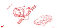 MISTLAMP  voor Honda ACCORD DIESEL 2.2 EX 4 deuren 5-traps automatische versnellingsbak 2012