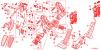 PEDAAL (RH) voor Honda ACCORD DIESEL 2.2 EX 4 deuren 5-traps automatische versnellingsbak 2012