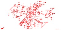 TURBOLADER SYSTEEM (DIESEL) voor Honda ACCORD DIESEL 2.2 EX 4 deuren 5-traps automatische versnellingsbak 2012