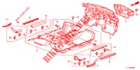 VLOERMAT/ISOLATOR  voor Honda ACCORD DIESEL 2.2 EX 4 deuren 5-traps automatische versnellingsbak 2012