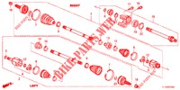 VOOR AANDRIJFAS/HALVE AS (DIESEL) voor Honda ACCORD DIESEL 2.2 EX 4 deuren 5-traps automatische versnellingsbak 2012