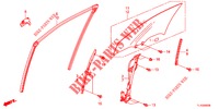 VOORPORTIER GLAS/PORTIER REGULATOR  voor Honda ACCORD DIESEL 2.2 EX 4 deuren 5-traps automatische versnellingsbak 2012