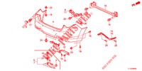ACHTER BUMPER  voor Honda ACCORD 2.2 EXECUTIVE 4 deuren 5-traps automatische versnellingsbak 2012
