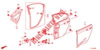 ACHTER PORTIER PANELEN(4DE)  voor Honda ACCORD 2.2 EXECUTIVE 4 deuren 5-traps automatische versnellingsbak 2012
