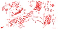 ACHTER PORTIER SLOTEN/BUITEN HENDEL  voor Honda ACCORD 2.2 EXECUTIVE 4 deuren 5-traps automatische versnellingsbak 2012