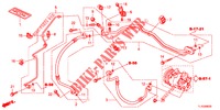 AIRCONDITIONER (FLEXIBLES/TUYAUX) (2.4L) (RH) voor Honda ACCORD 2.2 EXECUTIVE 4 deuren 5-traps automatische versnellingsbak 2012