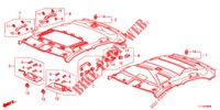 DAK VOERING  voor Honda ACCORD 2.2 EXECUTIVE 4 deuren 5-traps automatische versnellingsbak 2012