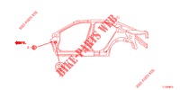 DOORVOERTULLE (LATERAL) voor Honda ACCORD 2.2 EXECUTIVE 4 deuren 5-traps automatische versnellingsbak 2012