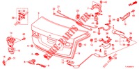KOFFERBAK KLEP(4DE)  voor Honda ACCORD 2.2 EXECUTIVE 4 deuren 5-traps automatische versnellingsbak 2012