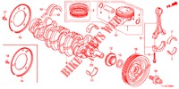 KRUKAS/ZUIGER  voor Honda ACCORD 2.2 EXECUTIVE 4 deuren 5-traps automatische versnellingsbak 2012