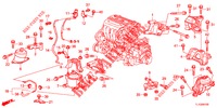 MOTOR BEVESTIGINGEN (2.4L) (AT) voor Honda ACCORD 2.2 EXECUTIVE 4 deuren 5-traps automatische versnellingsbak 2012