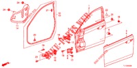 VOOR PORTIER PANELEN(2DE)  voor Honda ACCORD 2.2 EXECUTIVE 4 deuren 5-traps automatische versnellingsbak 2012