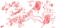 ACHTER PORTIER SLOTEN/BUITEN HENDEL  voor Honda ACCORD DIESEL 2.2 S 4 deuren 6-versnellings handgeschakelde versnellingsbak 2012